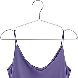 topia Home Aluminum Clothes Hangers for Coats & Pants, Slim Space-Saving, Anti-Rust, 42cm, Silver – 20 Pack